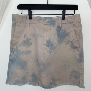 Reconstructed Tie Dye Mini Skirt